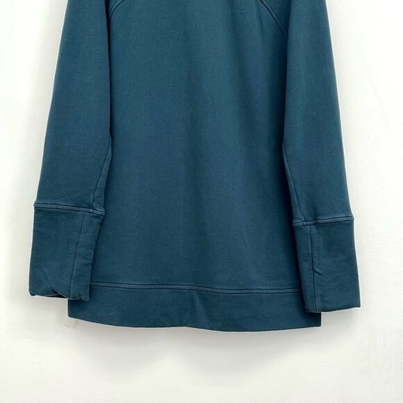 Lululemon To You Terry Sweatshirt Tunic Kangaroo Pocket in Submarine - Size 10 - Picture 10 of 12